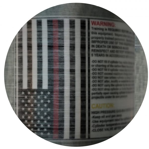 60 Min. Part# 60-450004 - 9.0L 4500 PSI Carbon Fiber Cylinder - DOT, TC & ISO Certified - Image 3