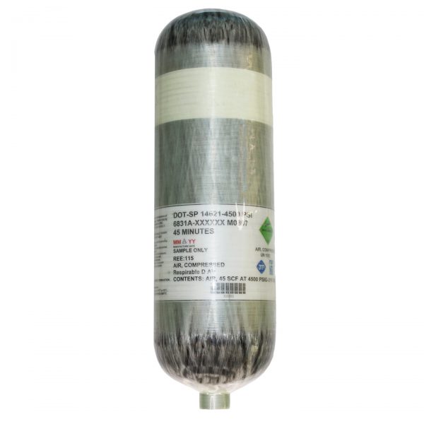 45 Minute Part# 45-450002 - 6.8L 4500 PSI Carbon Fiber Cylinder - DOT, TC & ISO Certified