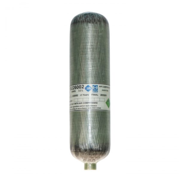15 Min. 3.2L Part# 15-300001 - 3000 PSI Carbon Fiber Cylinder ISO Certified
