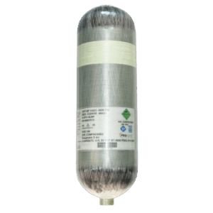 60 Min. Part# 60-450004 - 9.0L 4500 PSI Carbon Fiber Cylinder - DOT, TC & ISO Certified